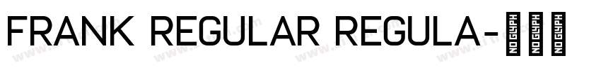 Frank Regular Regula字体转换
